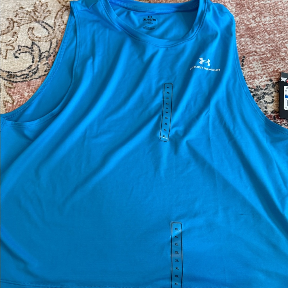 Under Armour Women’s Blue Crop Tank Top XL NWT